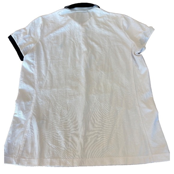 NWOT Polo Golf Ralph Lauren Women's white black shirt Tailored Fit blue label - Picture 2 of 9